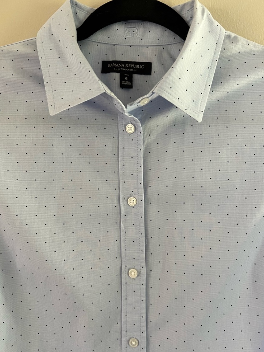 Women’s Banana Republic Riley Fitted Button Down Size 6 Tall Business Casual EUC